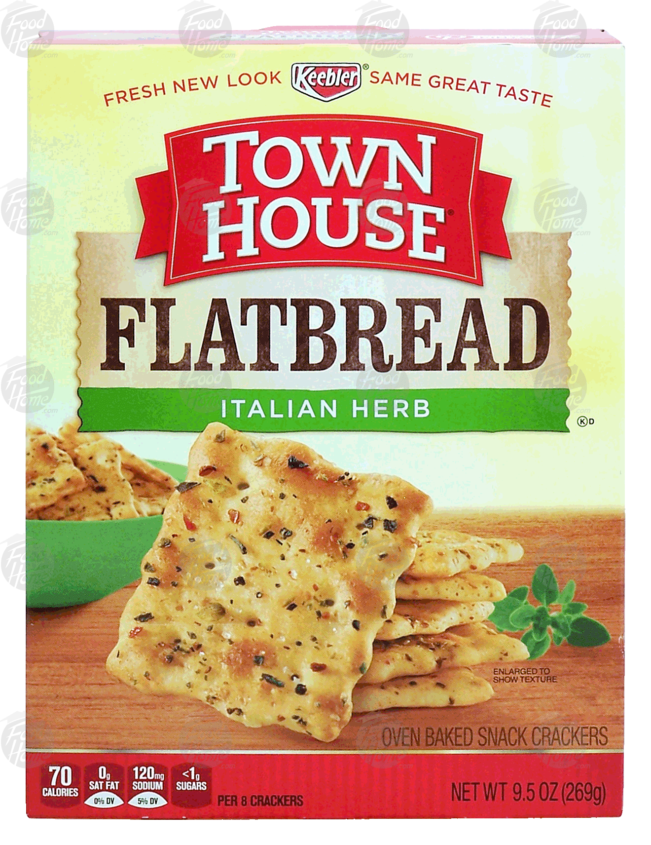 Keebler Town House flatbread; italian herb oven-baked crackers Full-Size Picture